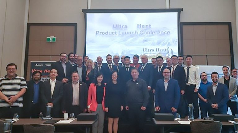 Conferência de lançamento do novo produto da Gree Global e certificação do CSA.