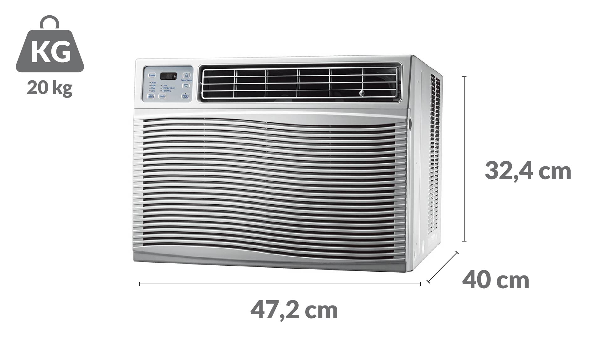 Ar Condicionado Janela Gree 7000 BTU/h Frio Mecânico - 127 Volts