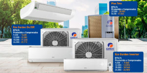 Aparelhos de ar – condicionado da Gree Electric Appliances entregam muito mais potência em BTU/h