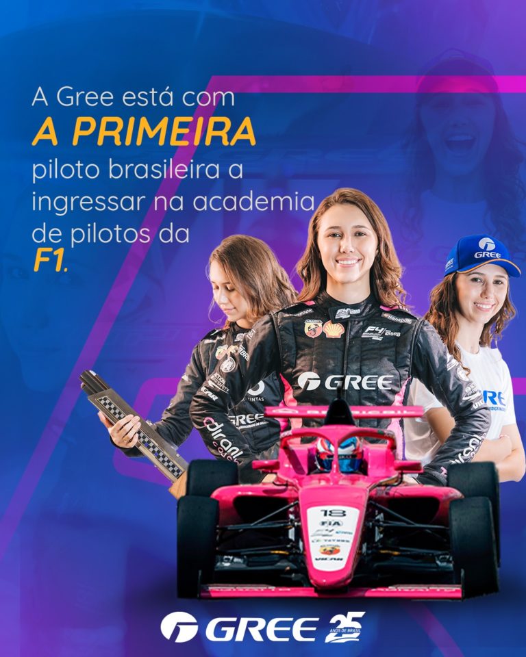 Gree patrocina Rafaela Ferreira, destaque da Fórmula 4 Brasil e nova promessa da F1 Academy